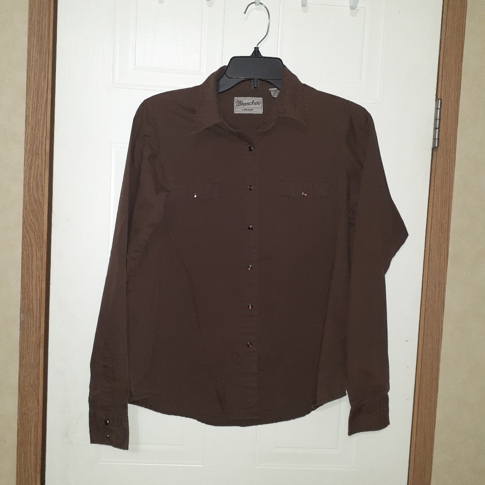 Wrancher long sleeved button down shirt